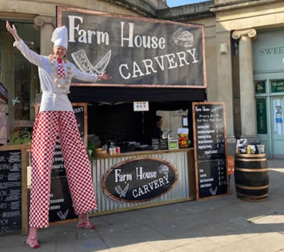 Farm House Carvery Stilt Walker